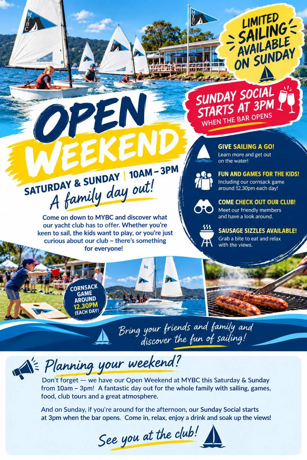 MYBC Open Weekend