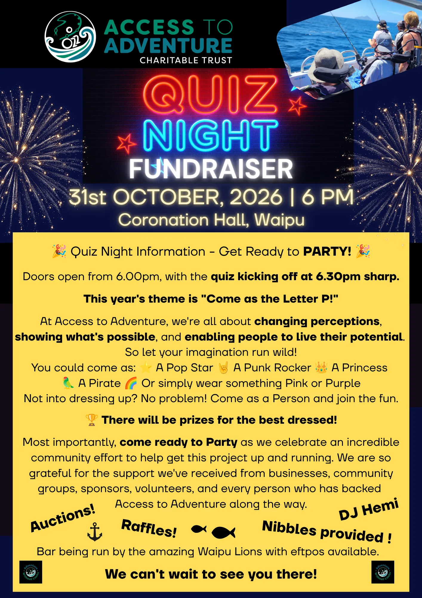 Access to Adventure Quiz Night Fundraiser